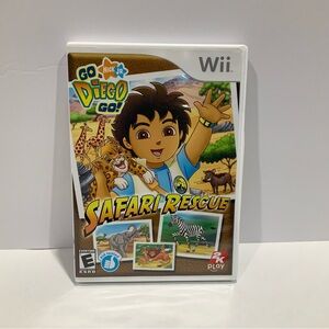 Go, Diego, Go Safari Rescue (Nintendo Wii, 2008) Action/Adventure Game w/Manual